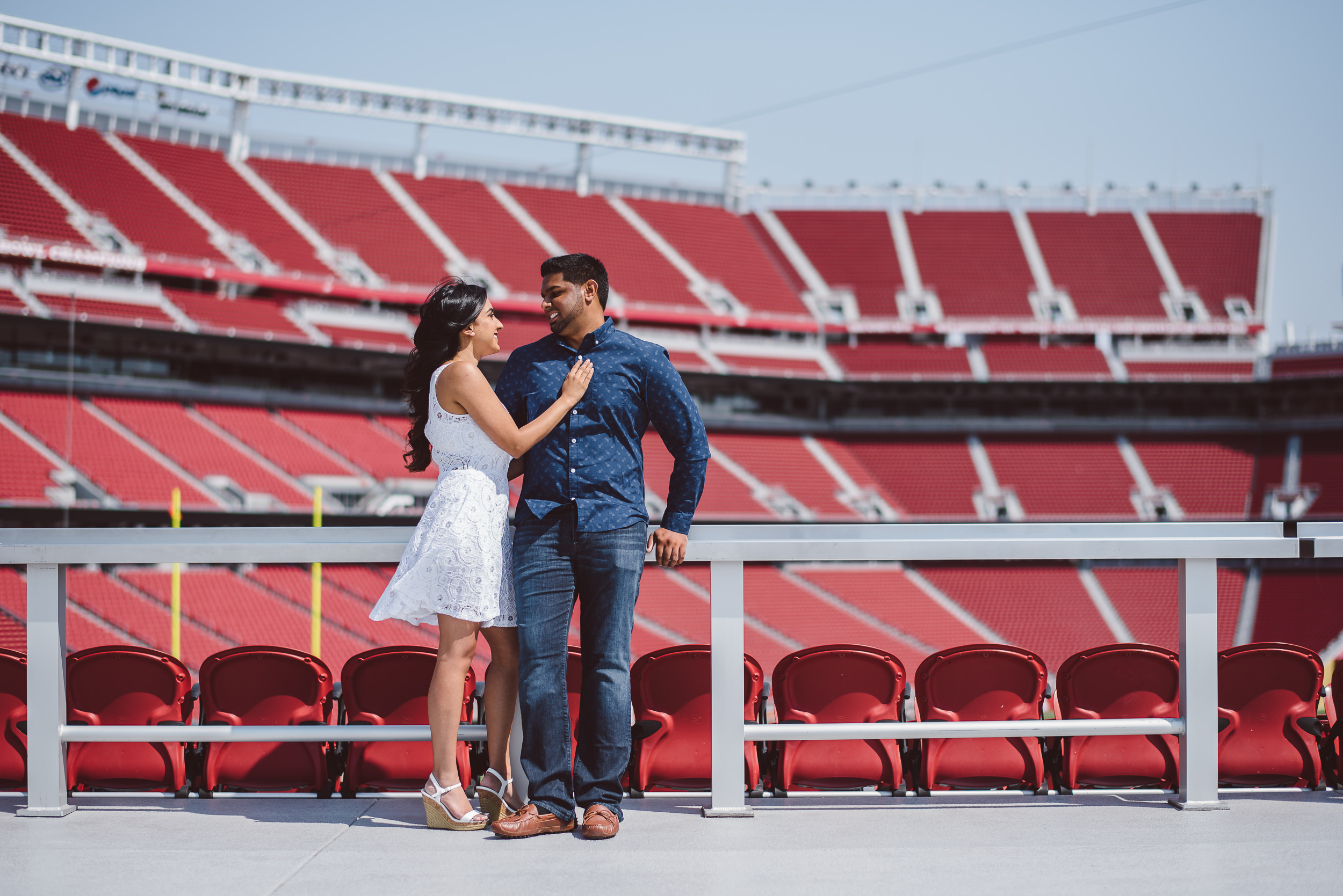 San Francisco 49ers Engagement Photography - Sonali and Darshan — Reggie  Ballesteros Photography