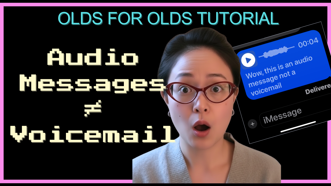 How to Send Audio Messages on iPhone (Not Voicemail!) | Olds for Olds Tutorial