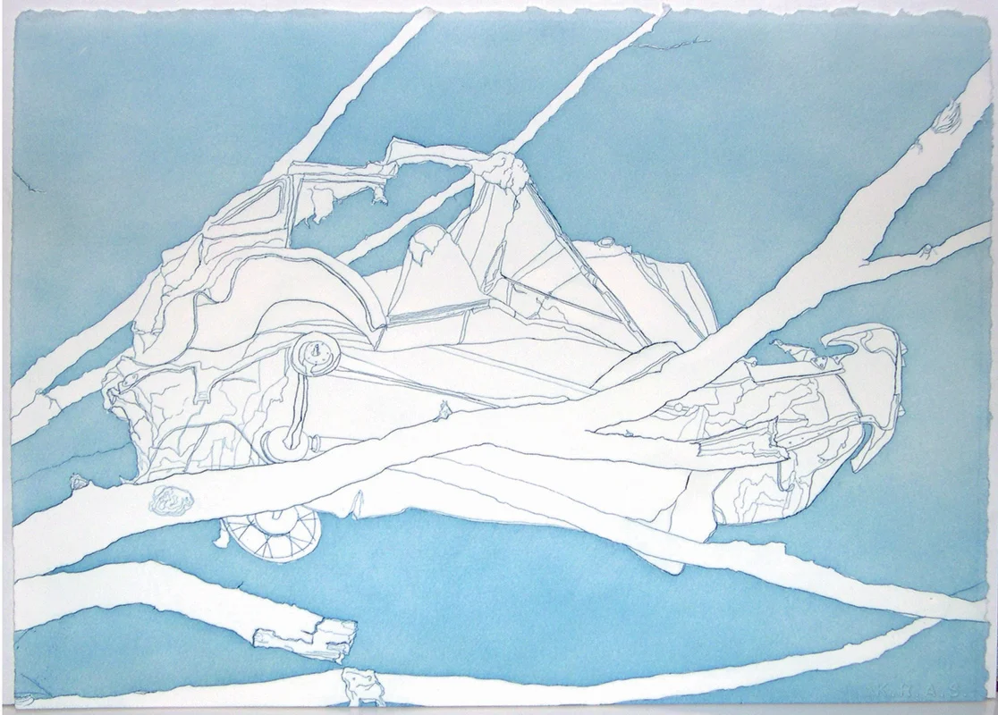 Once More with Feeling...2004, Etching and aquatint on Reeves BFK paper, 11.25 x 15 inches. Edition of 50