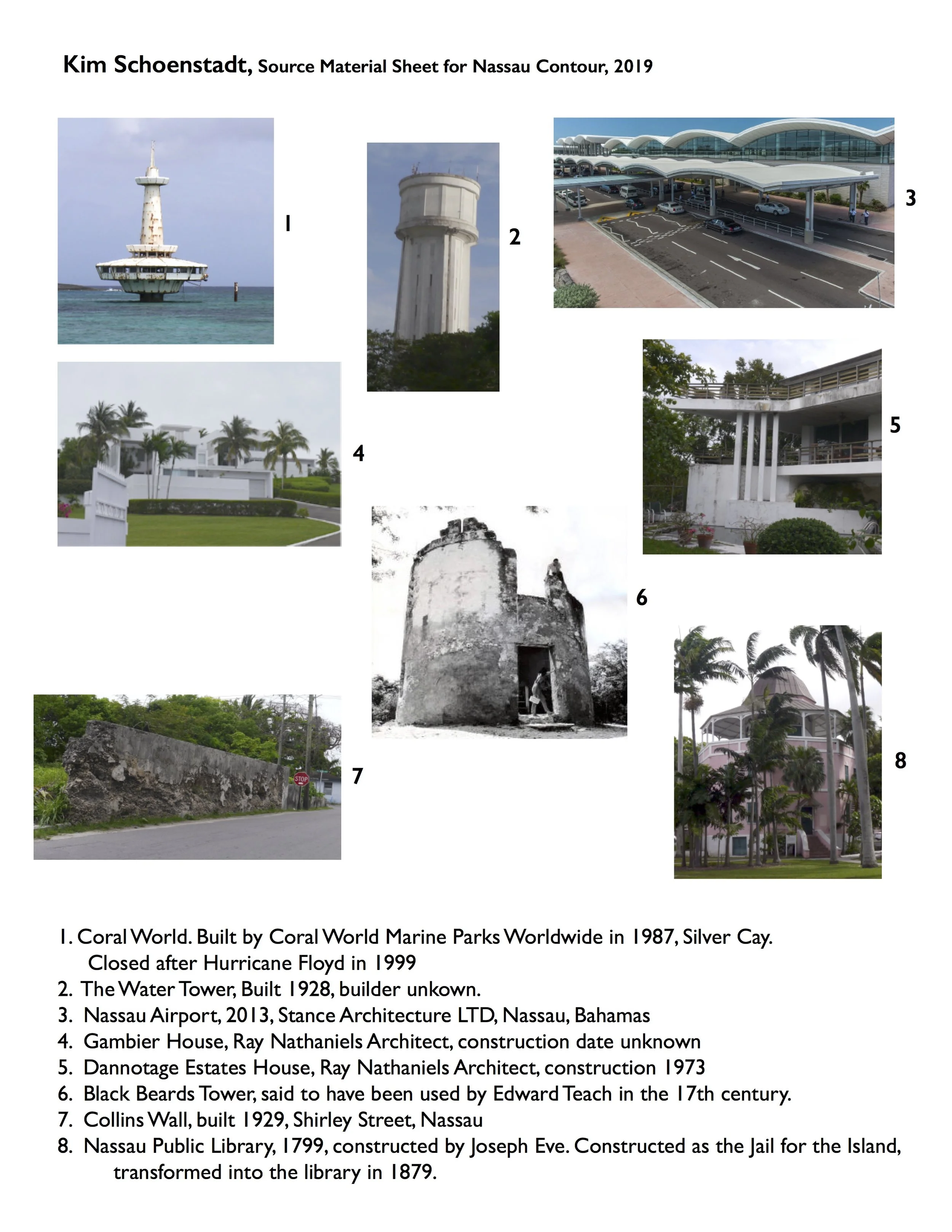 Source Material Sheet page 1 for Nassau Contour