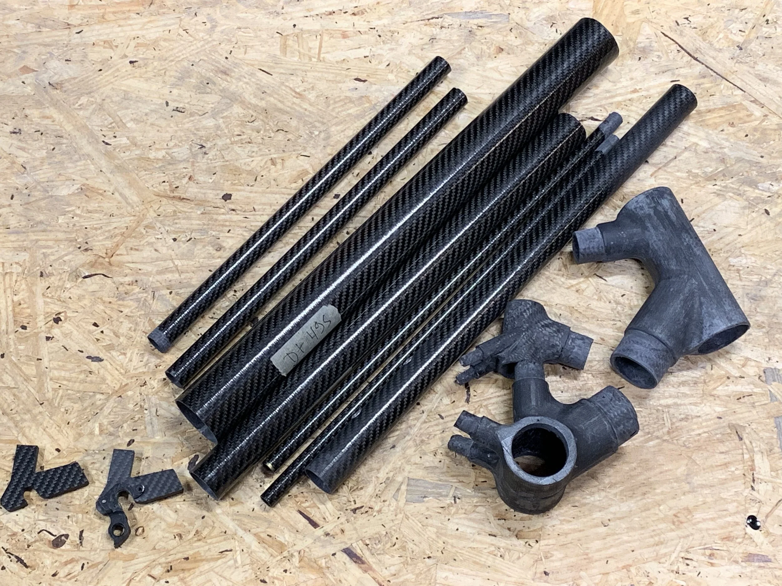 tube to tube carbon bicycle frame construction