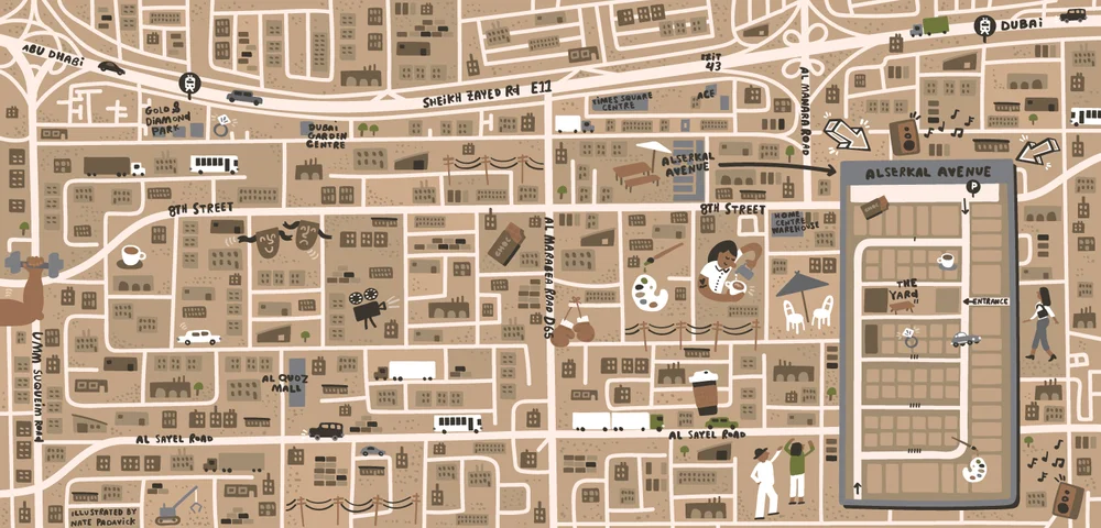 Al Quoz Dubai Map Illustrated Map Of Dubai — Nate Padavick
