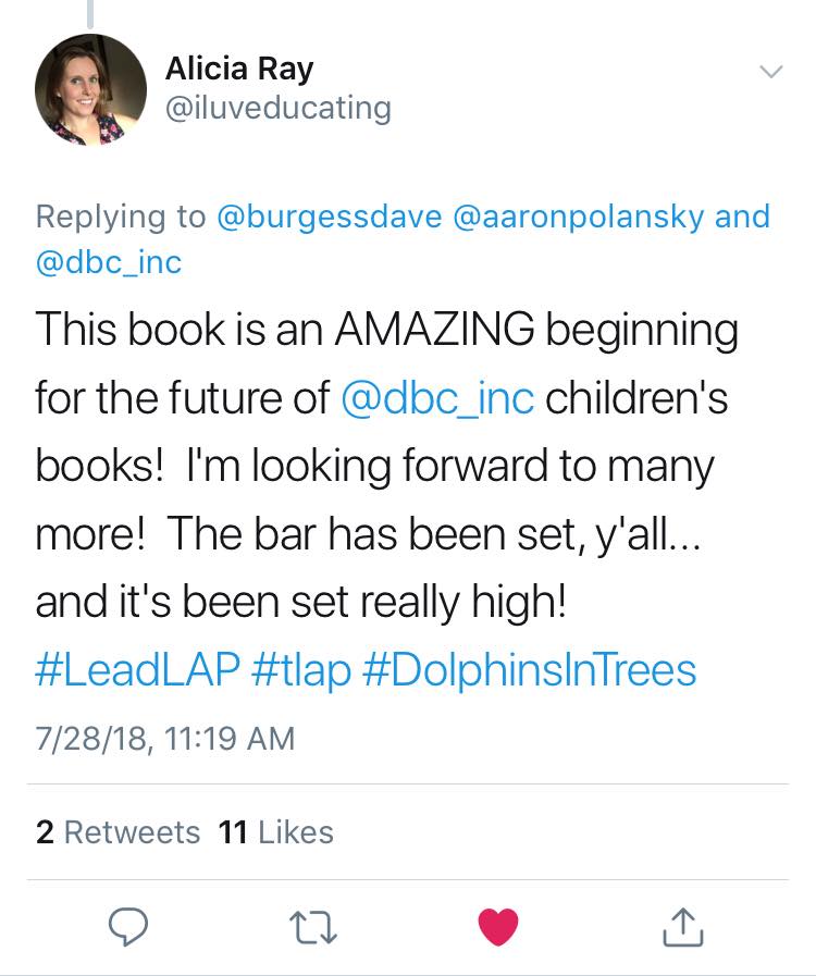 Dolphin in Trees Set the Bar Tweet.jpg