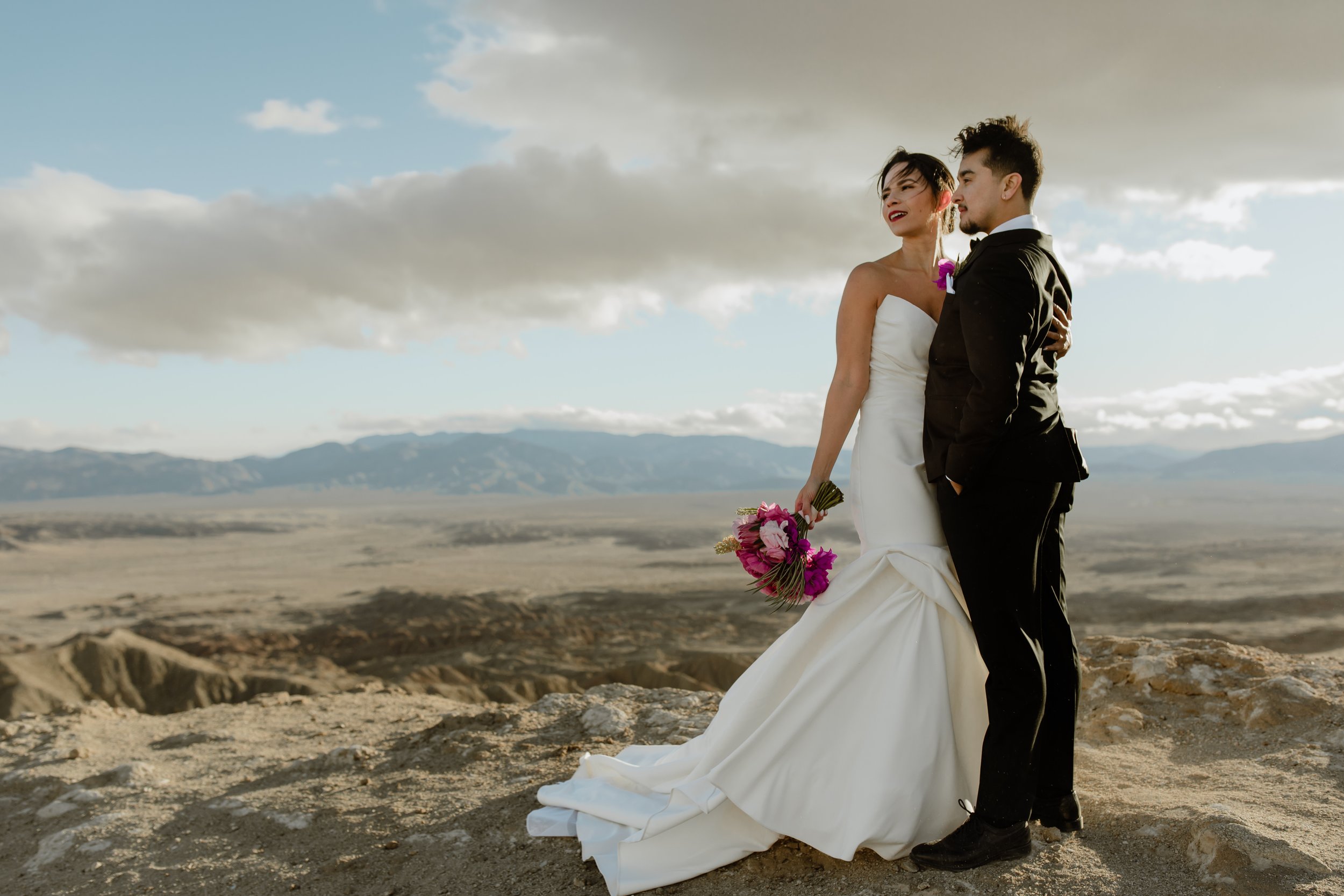 LGBTQ Latinx Couple Desert Elopement