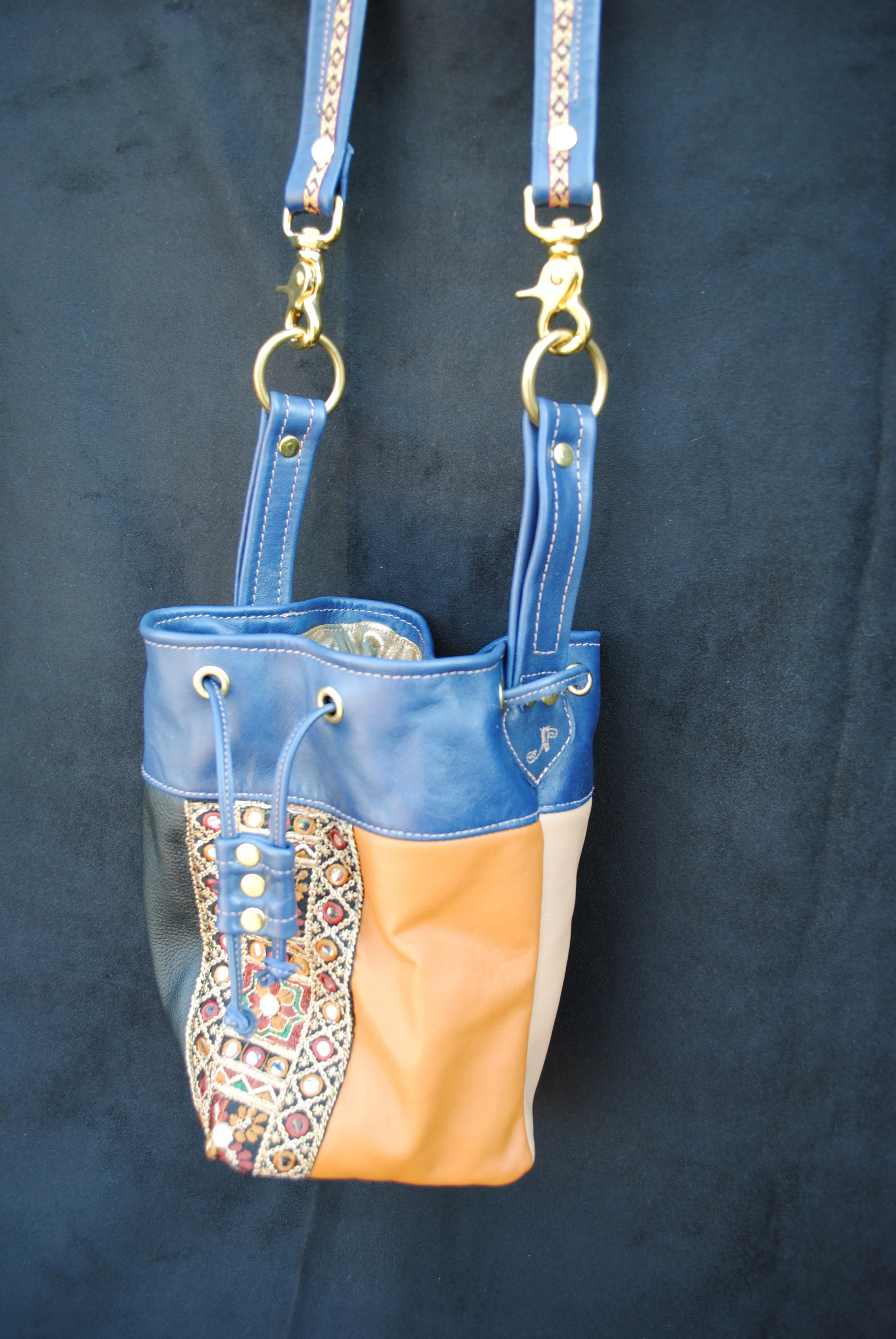 Tabinda Leather Discombobulated Drawstring