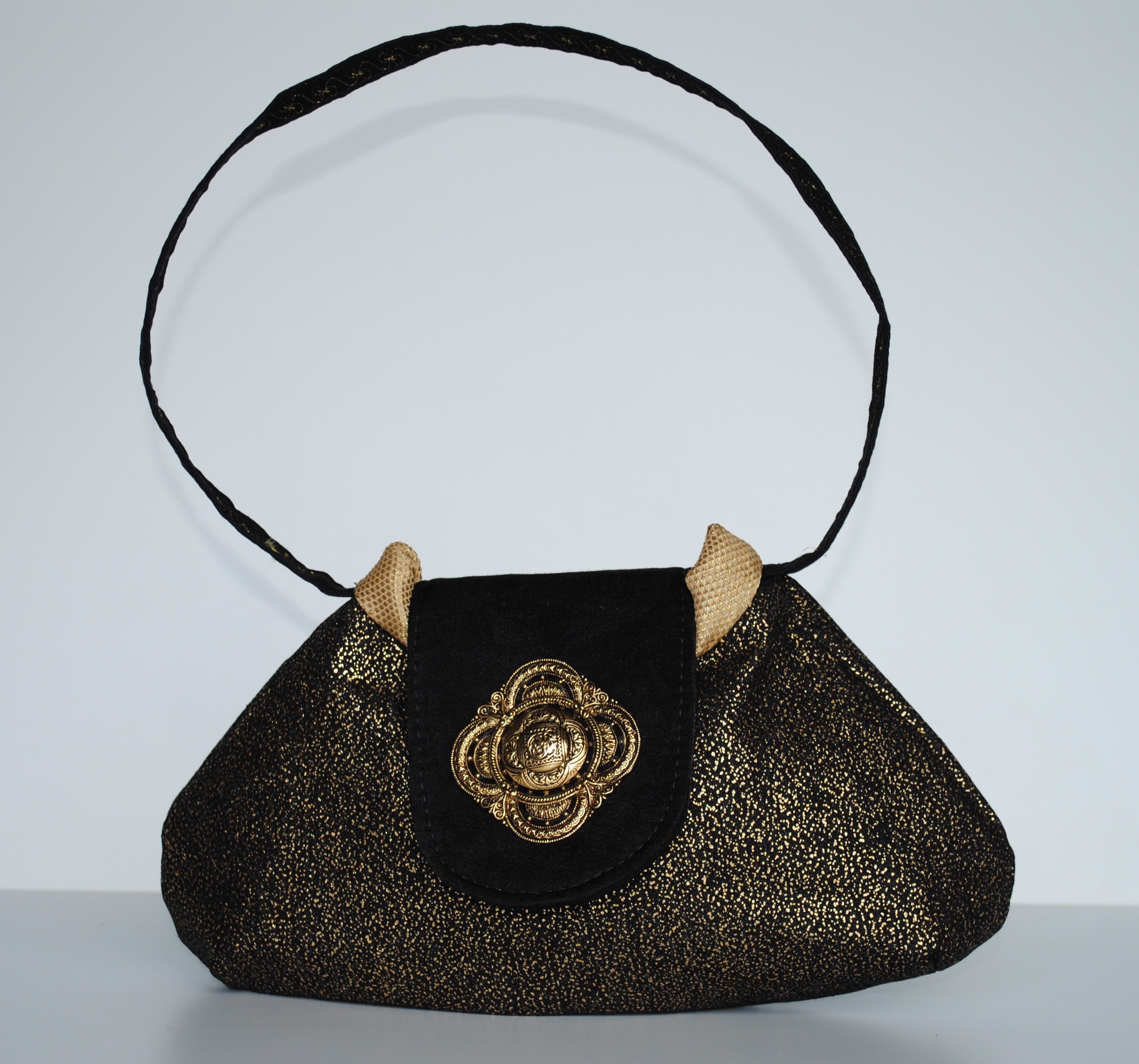 Black and Gold Evening Bag