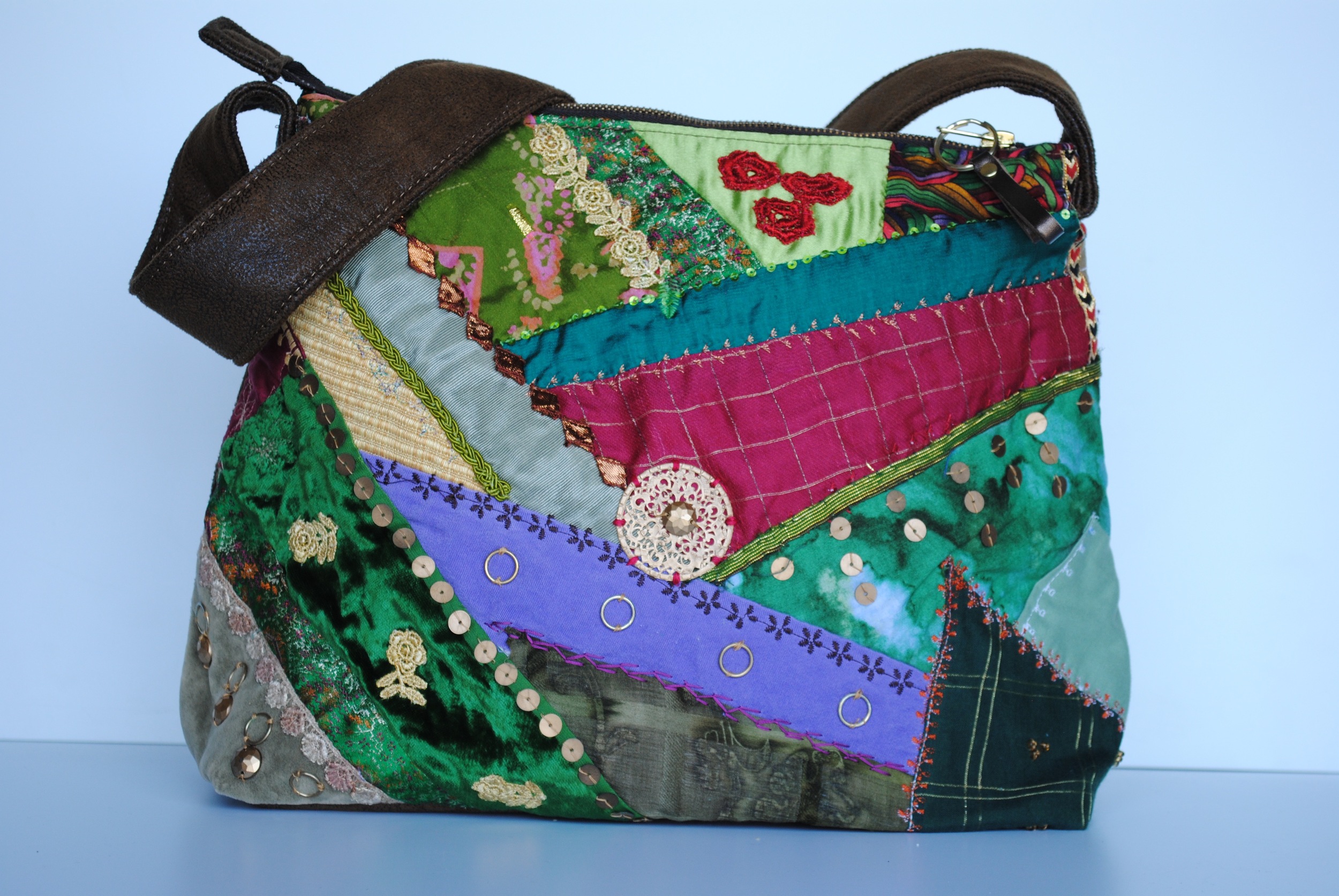 Crazy Patchwork Mid Size Bag