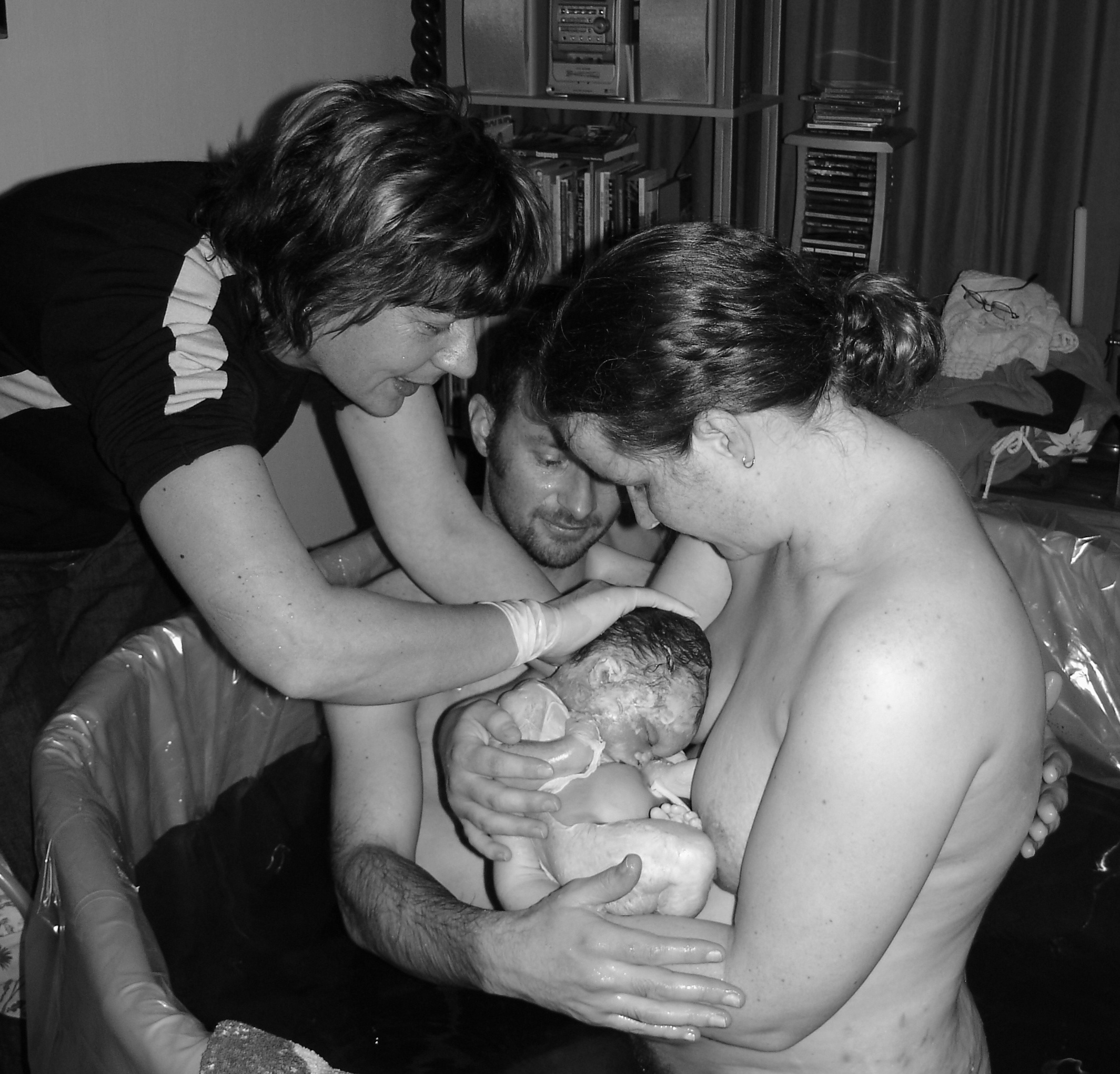 Emily holds baby Maia, born still four days after she passed away in her mother's womb.
