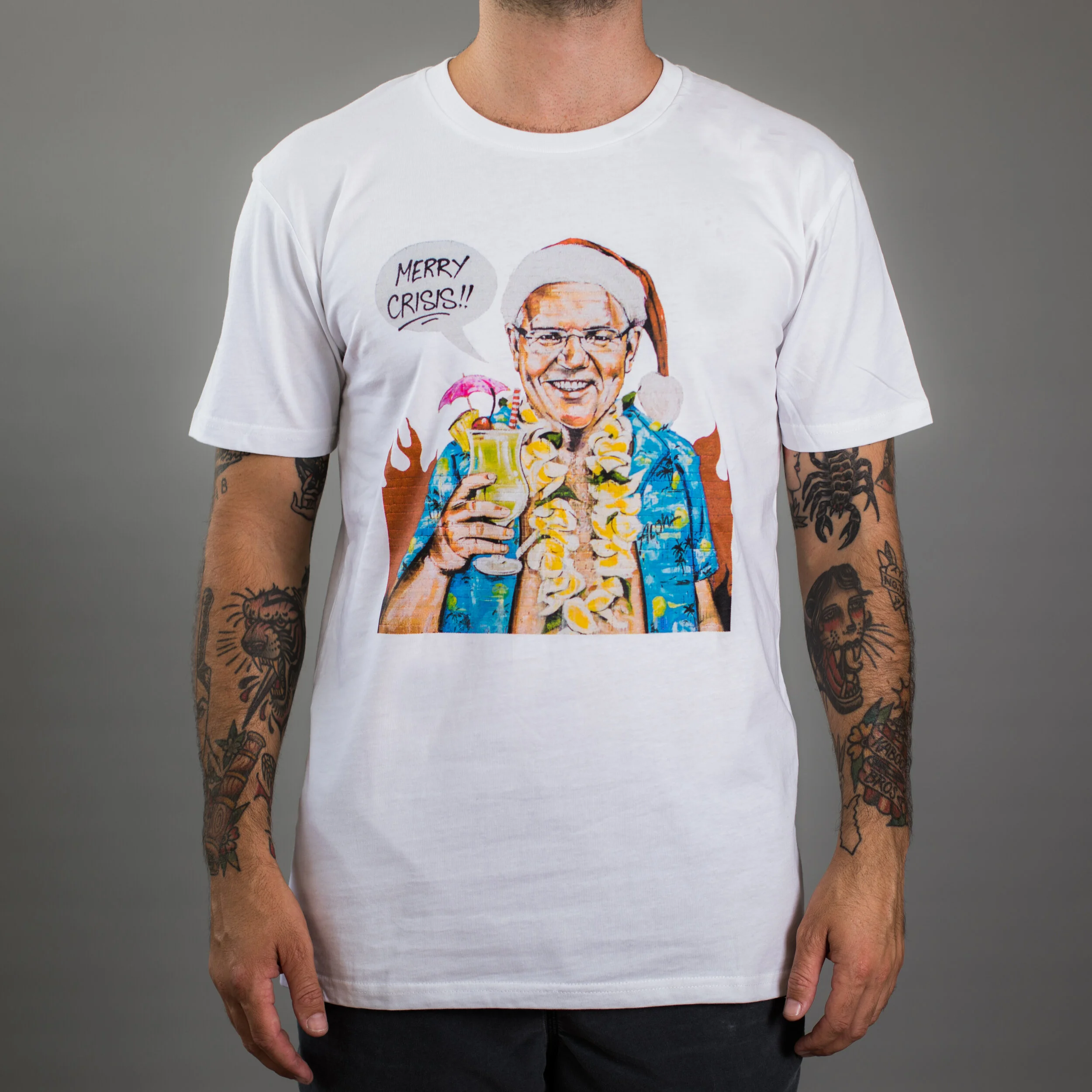 Merry Crisis Charity T-Shirt — Scott Marsh