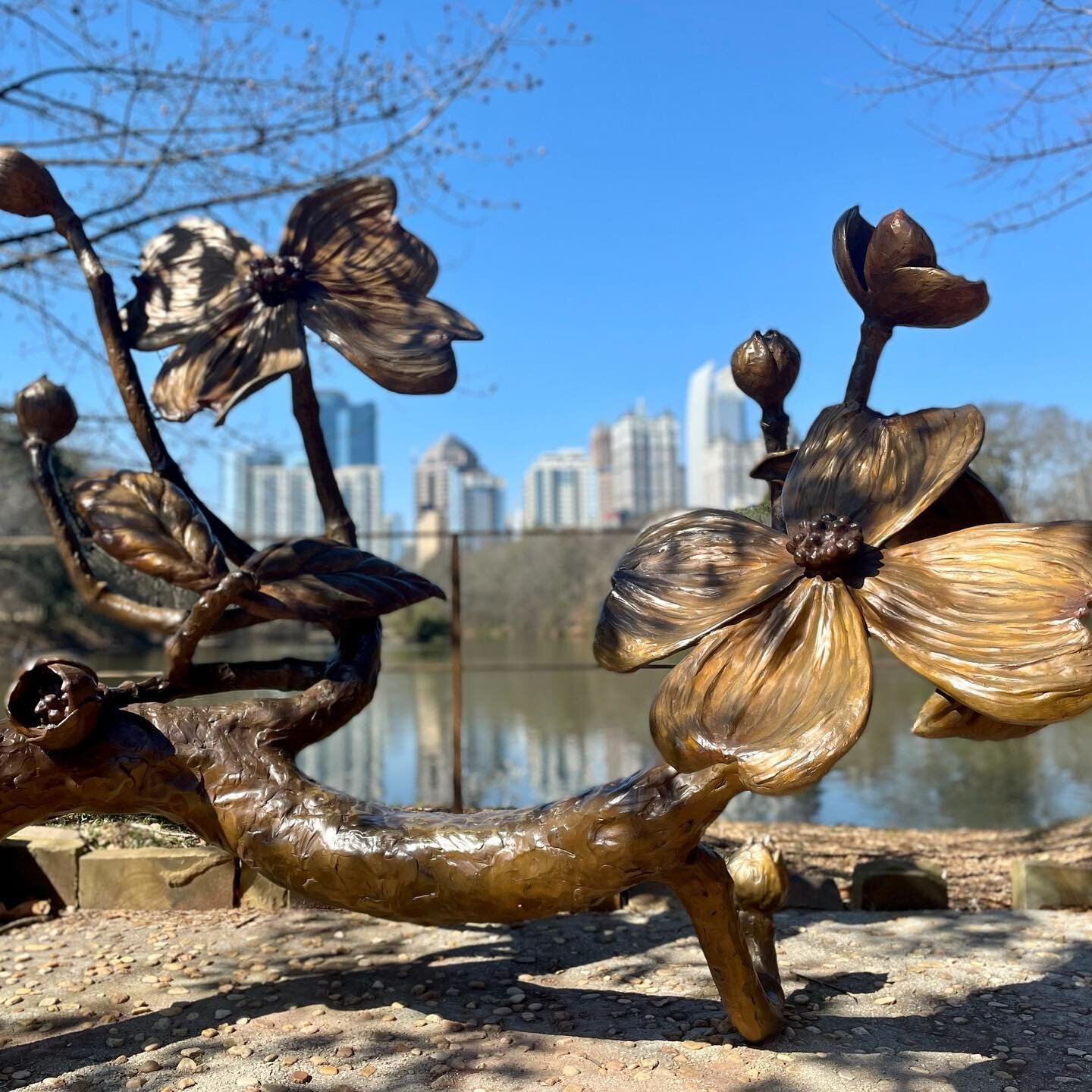 Another perfect Atlanta outing with the best intern out there! We visited Piedmont Park to see the bronze Dogwood statue gifted to the people of Atlanta from the Atlanta Dogwood Festival to commemorate the 80th anniversary of the festival. A visit to