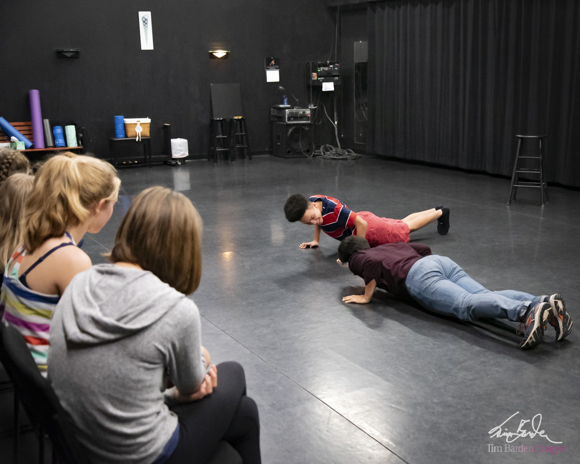 Showing Marcino (Cino) Ambris the time tested way to get tension out of the body. Push Ups!