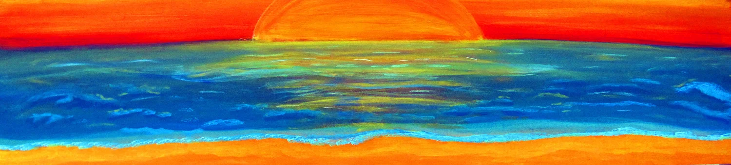Sunset Memory on Wood