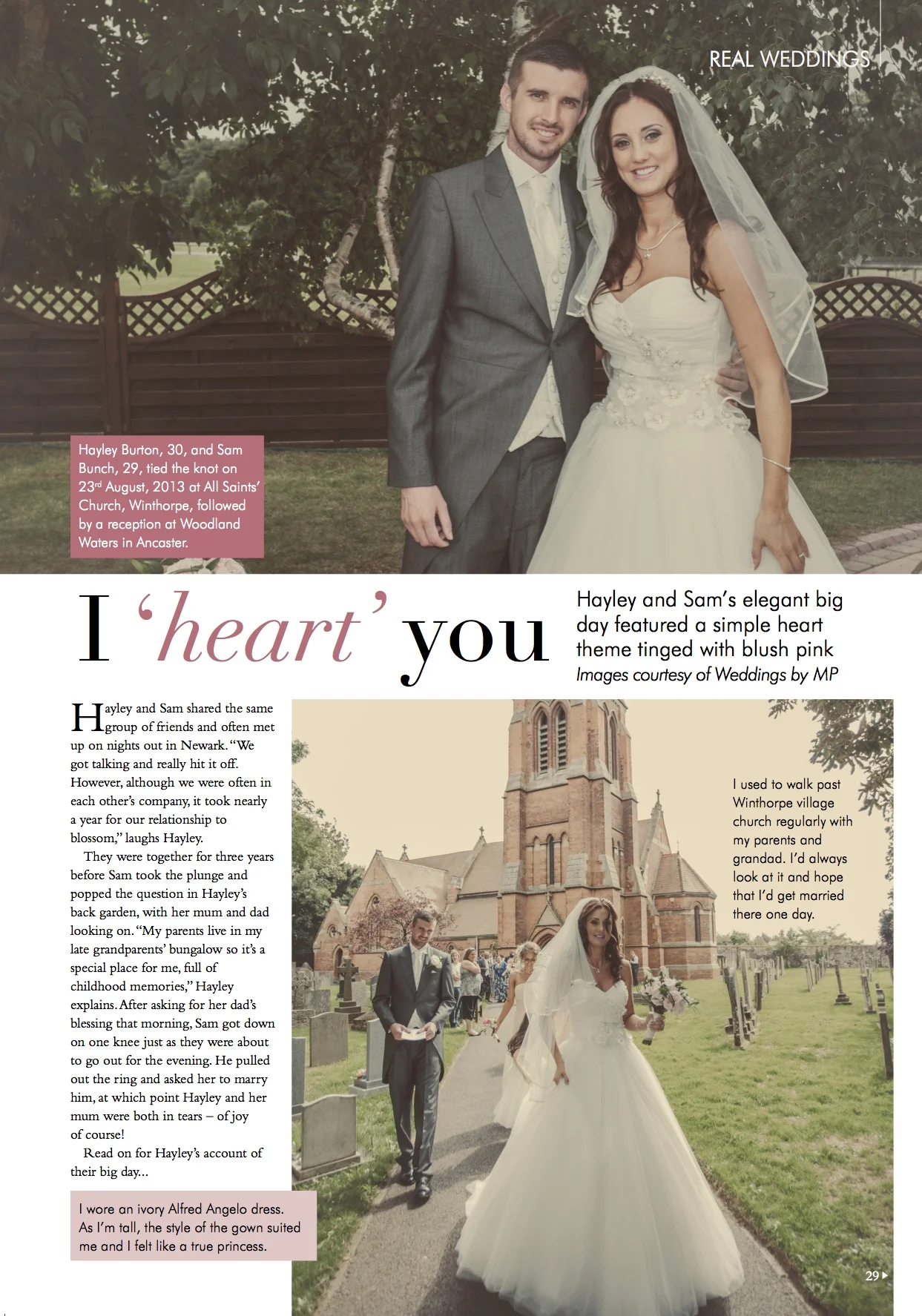 <screen grab> page one of five of the magazine feature.