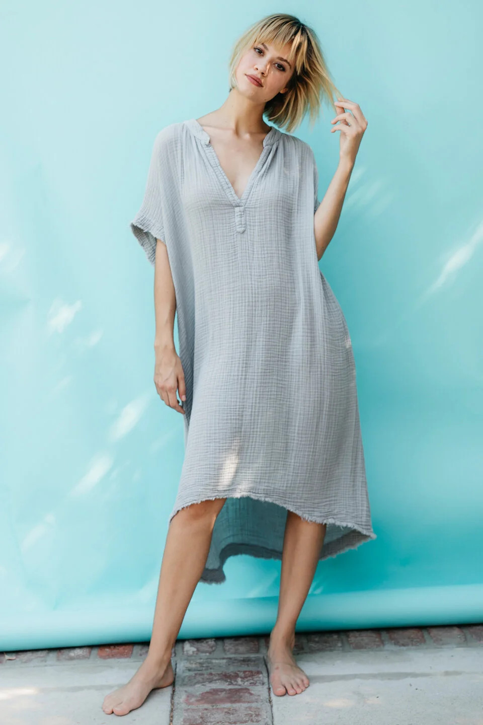 9seed tunisia short sleeve caftan