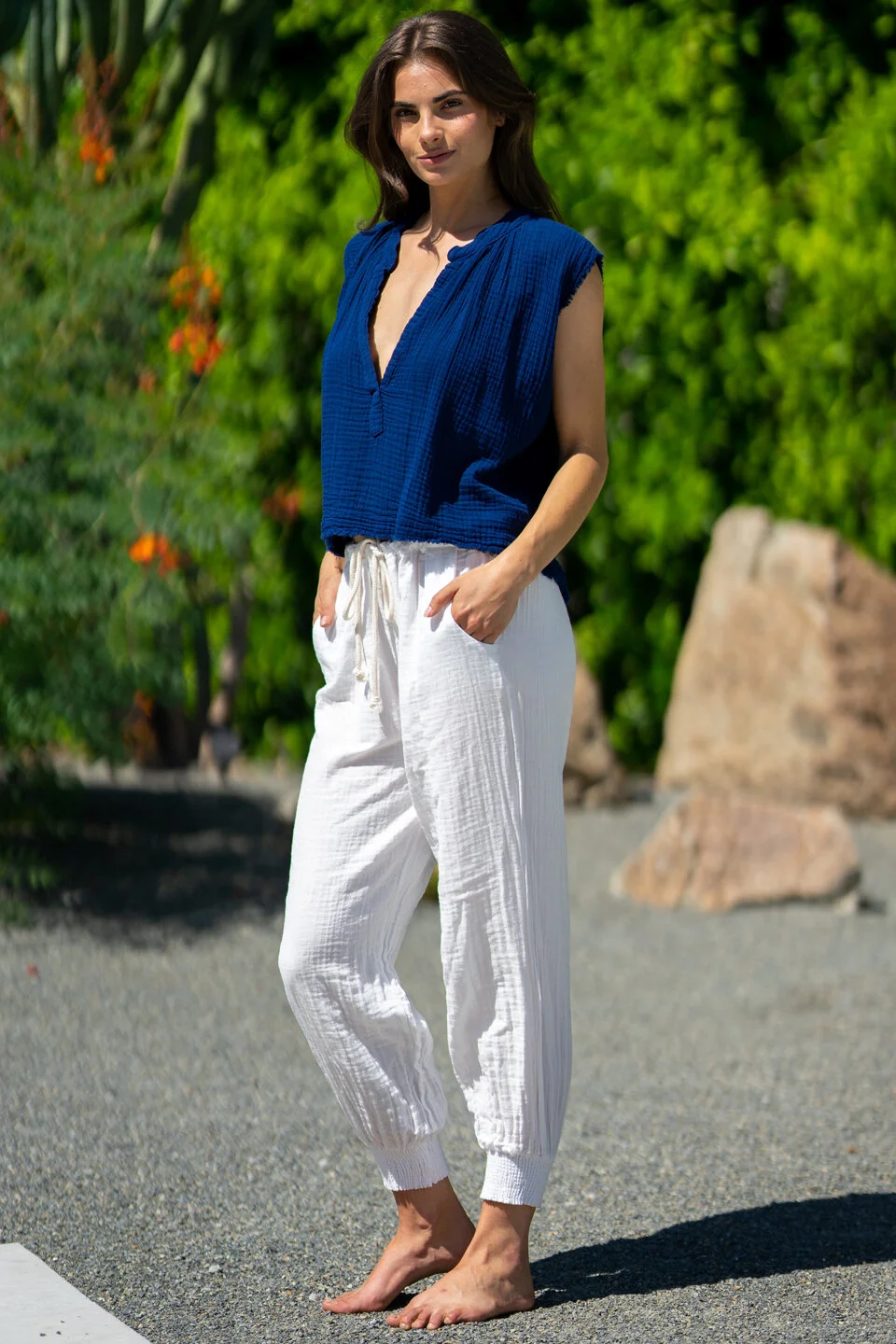 FIRE ISLAND surf pant in double gauze 