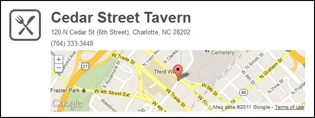 Cedar Street. FourSquare