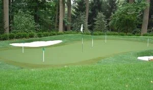 Putting Greens and Sports Field Installation -"Drive for show, putt for dough!" Let us put in your very own practice putting green or look to us for sports field installation for your organization.