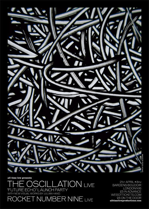 the oscillation / rocket number nine gig poster