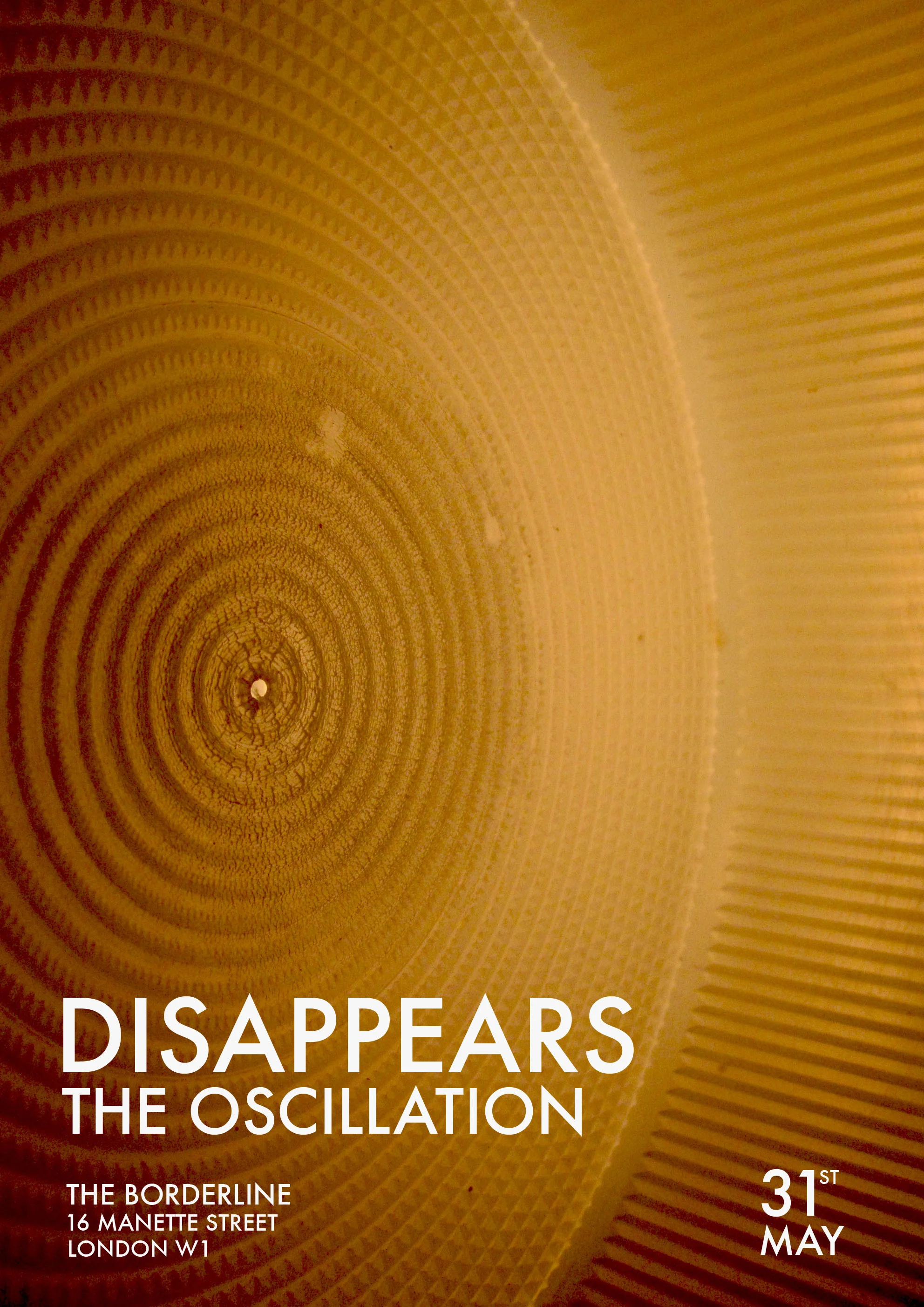 disappears / the oscillation gig poster