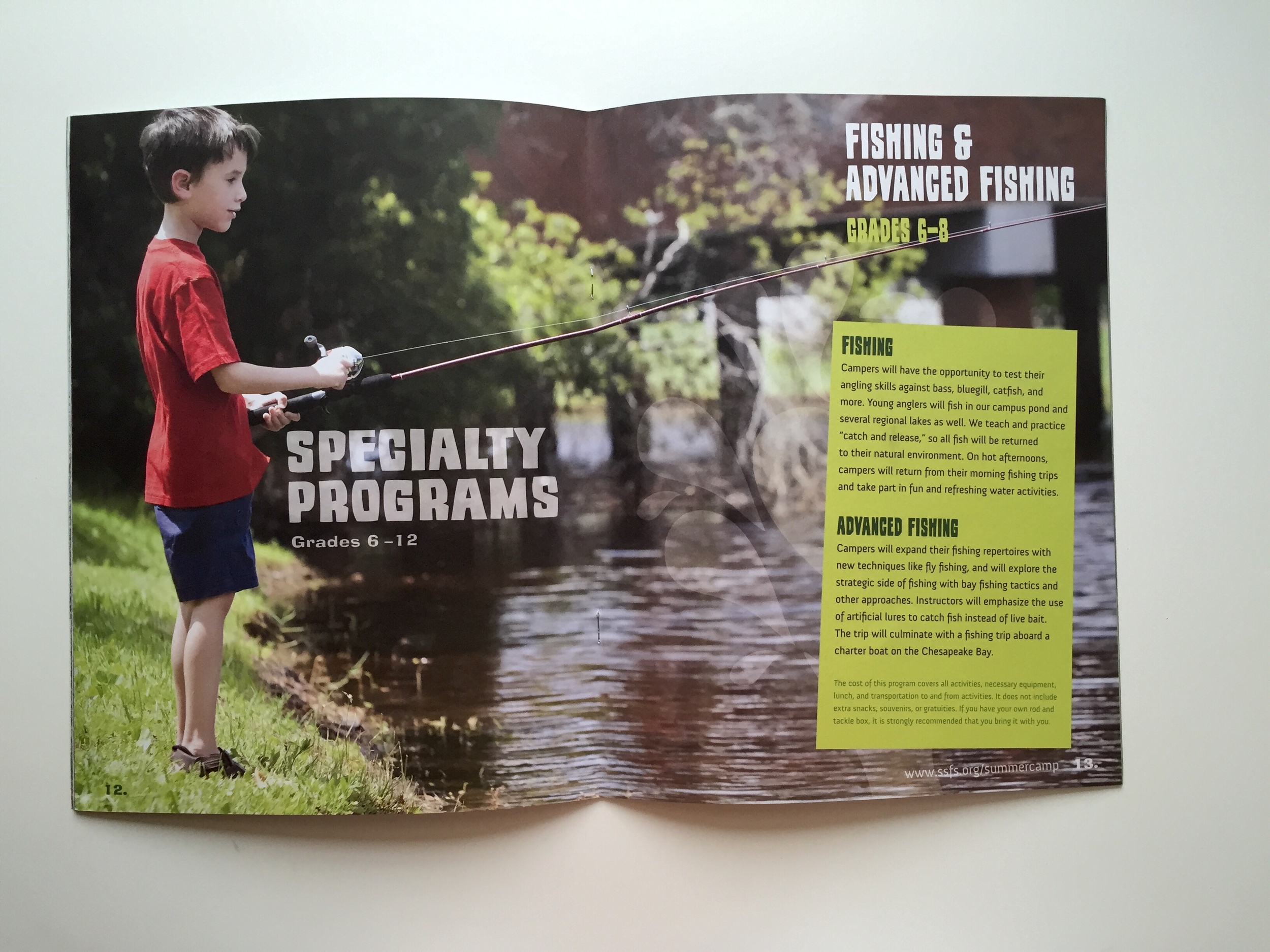 Summer Camp Brochure Spread 2
