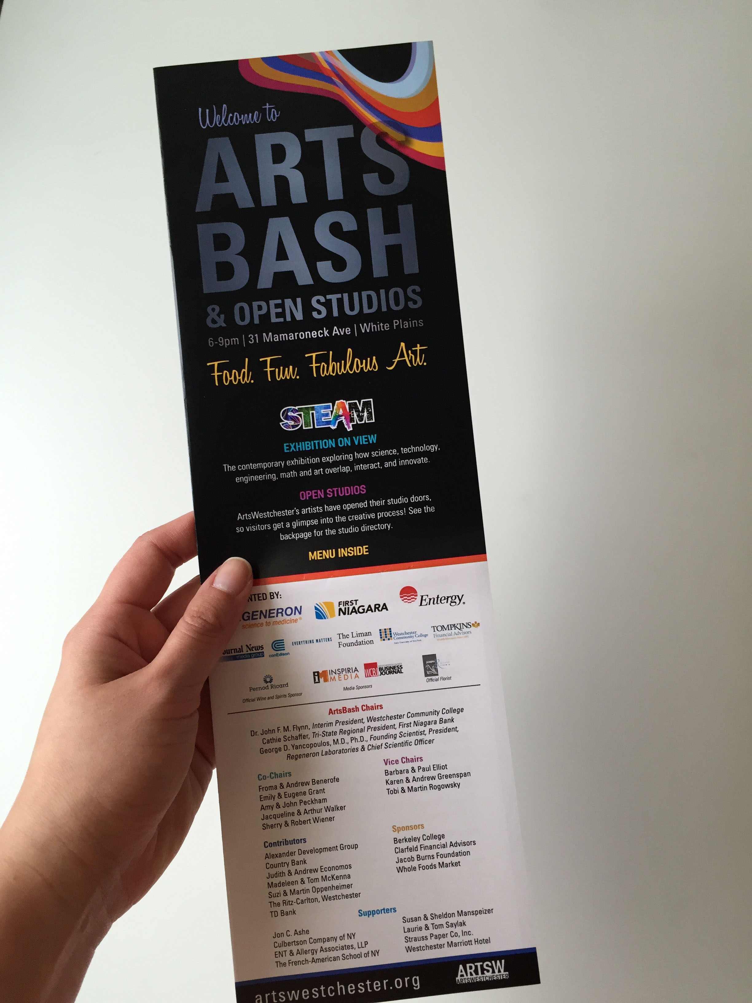 ArtsBash Program and Menu