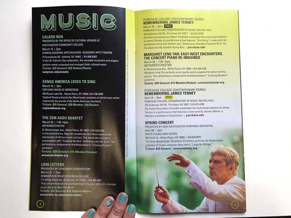 Interior Spread of ARTSEE Brochure
