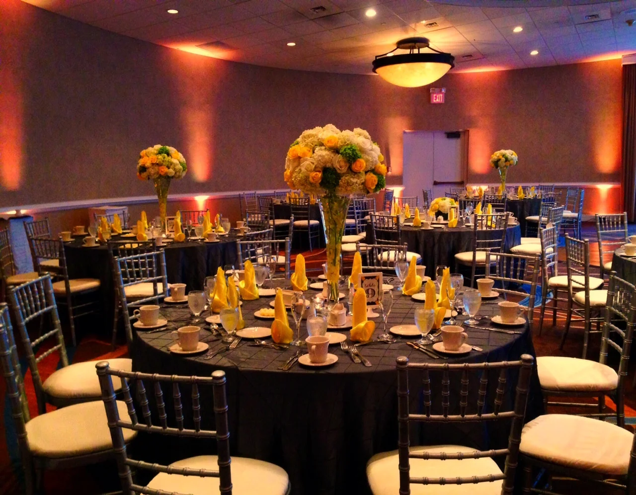 Make your ballroom beautiful with lighting