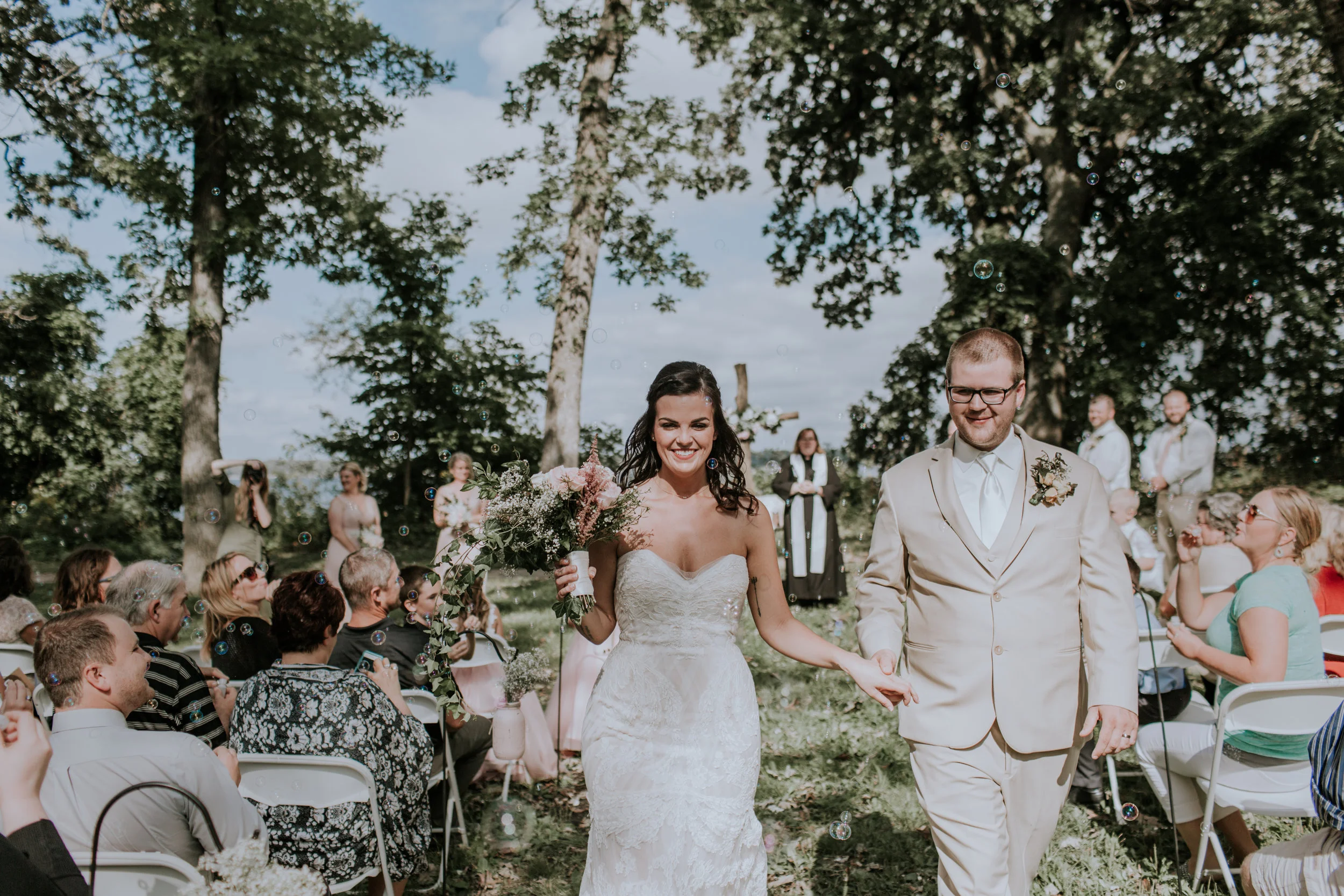 Danielle & Tyler's Rustic Lake Wedding | Real Weddings