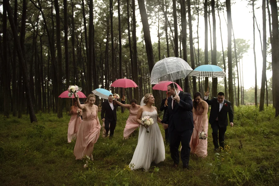 Rainy-Day Wedding | Real Brides & Weddings