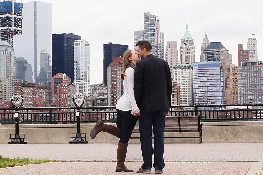 Liberty State Park Engagement Shoot | Real Brides & Weddings