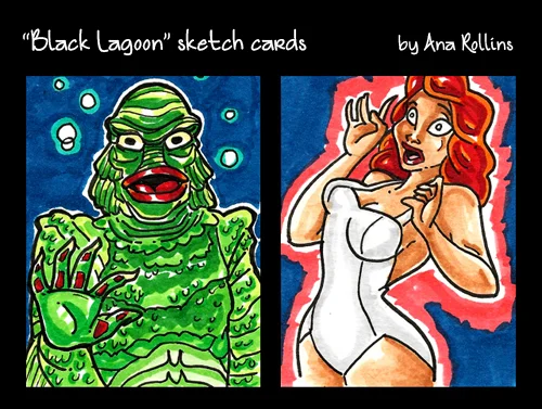Sketch Cards: Black Lagoon