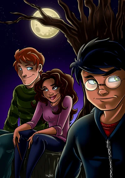 "Moonlit Trio"