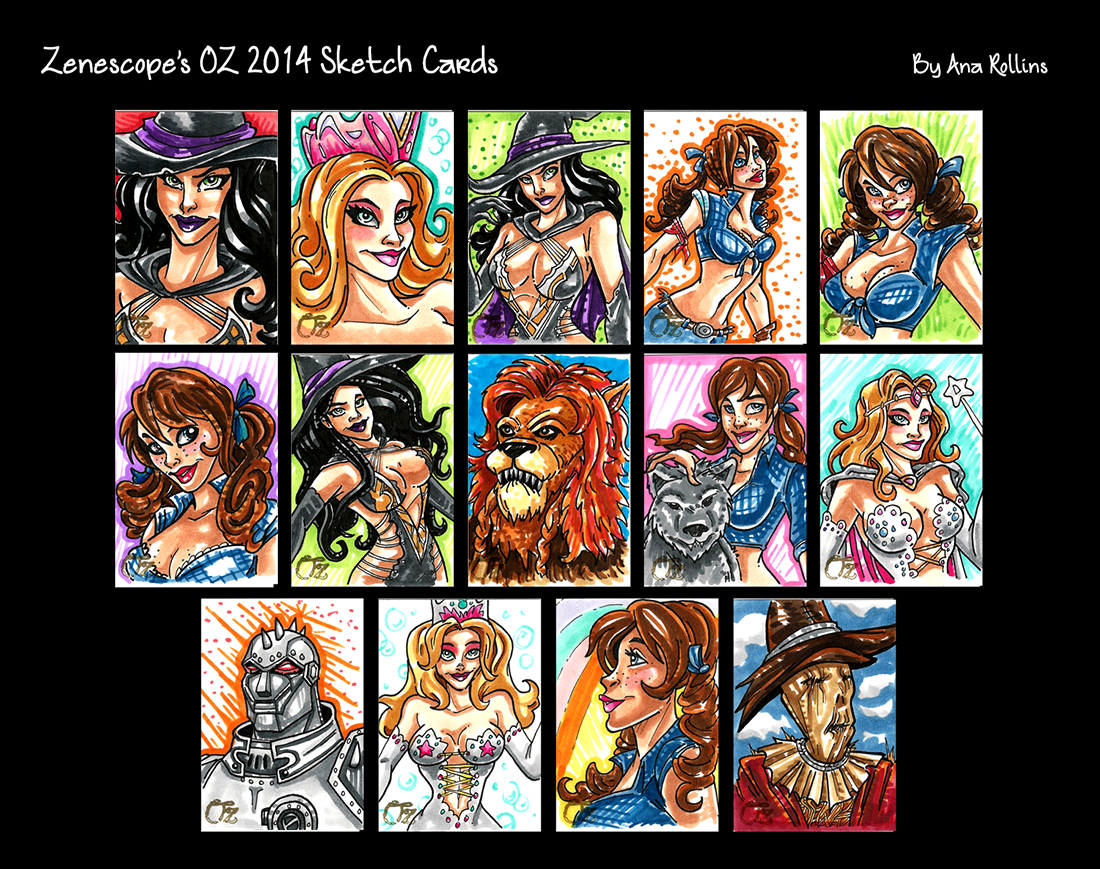 Zenescope's Oz 2014 Sketch Cards