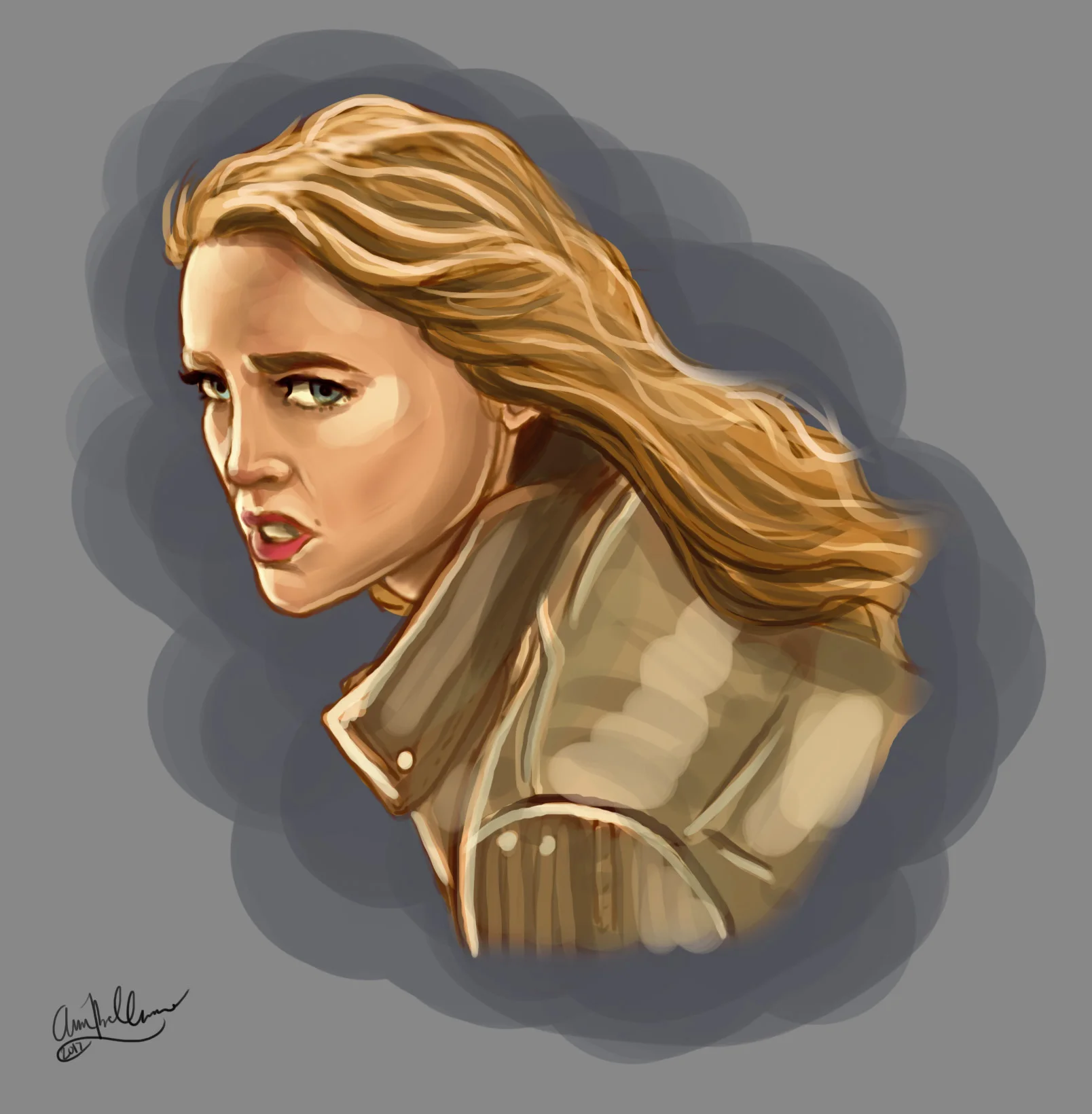 Digital Paint: White Canary
