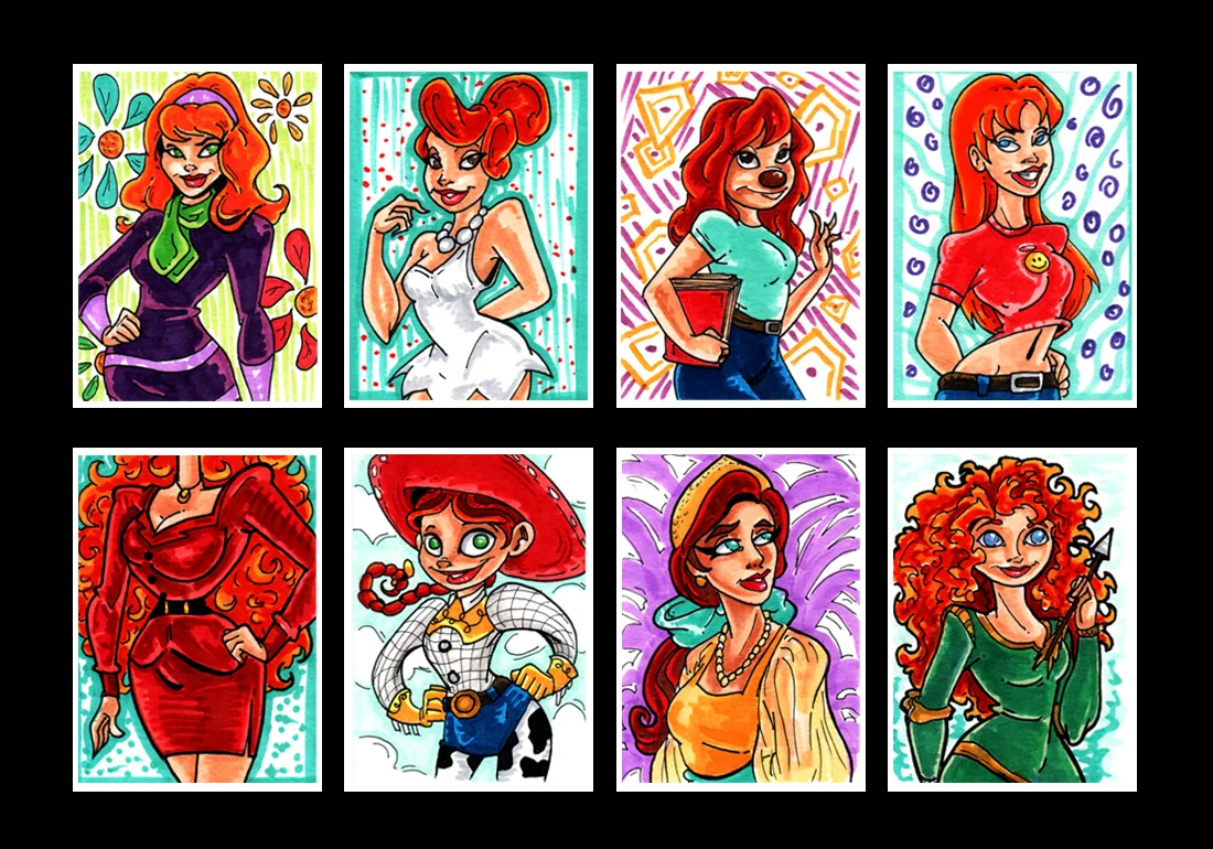 Sketch Cards: "Ginger Pride" 2