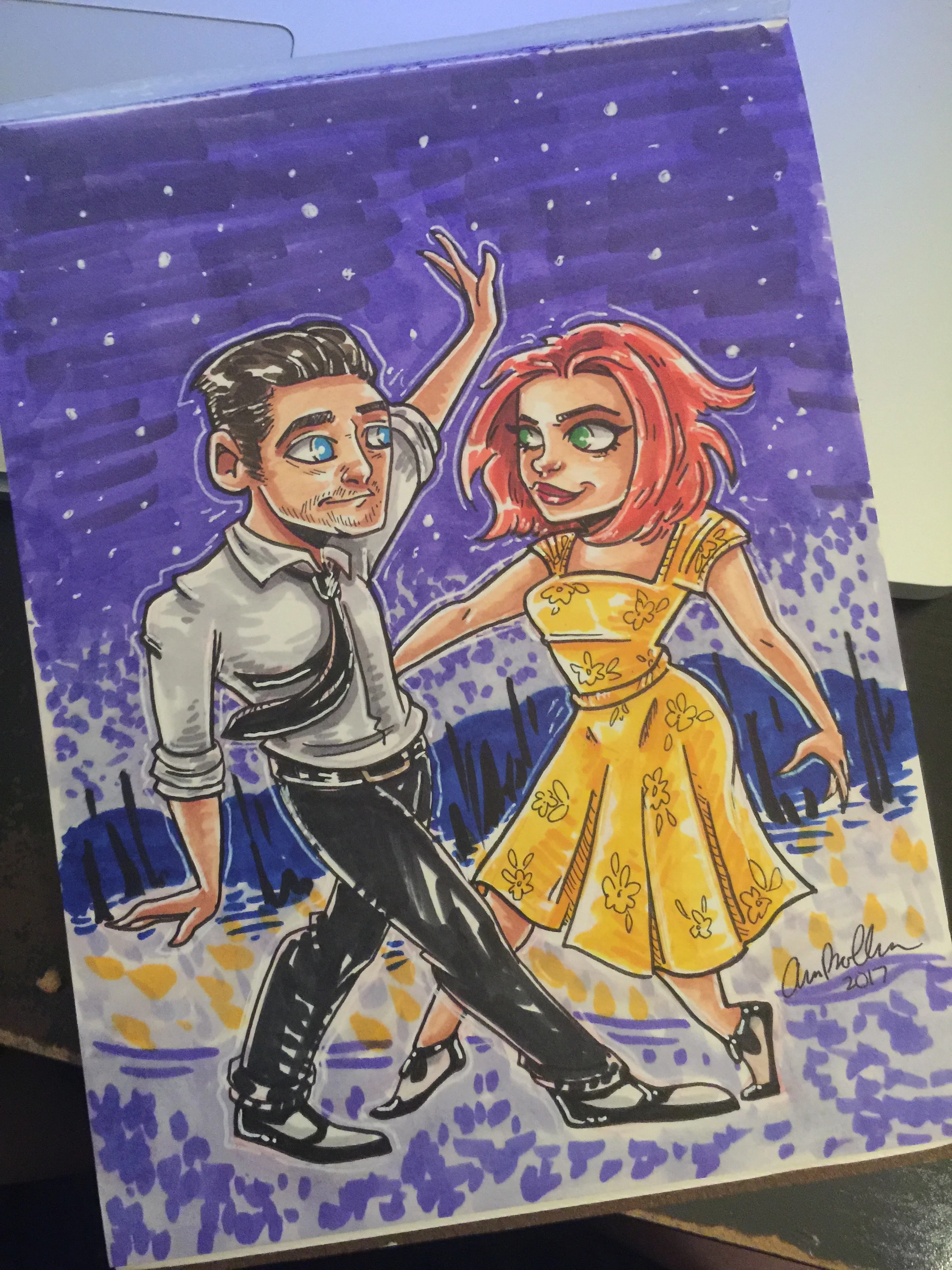 La La Land marker sketch