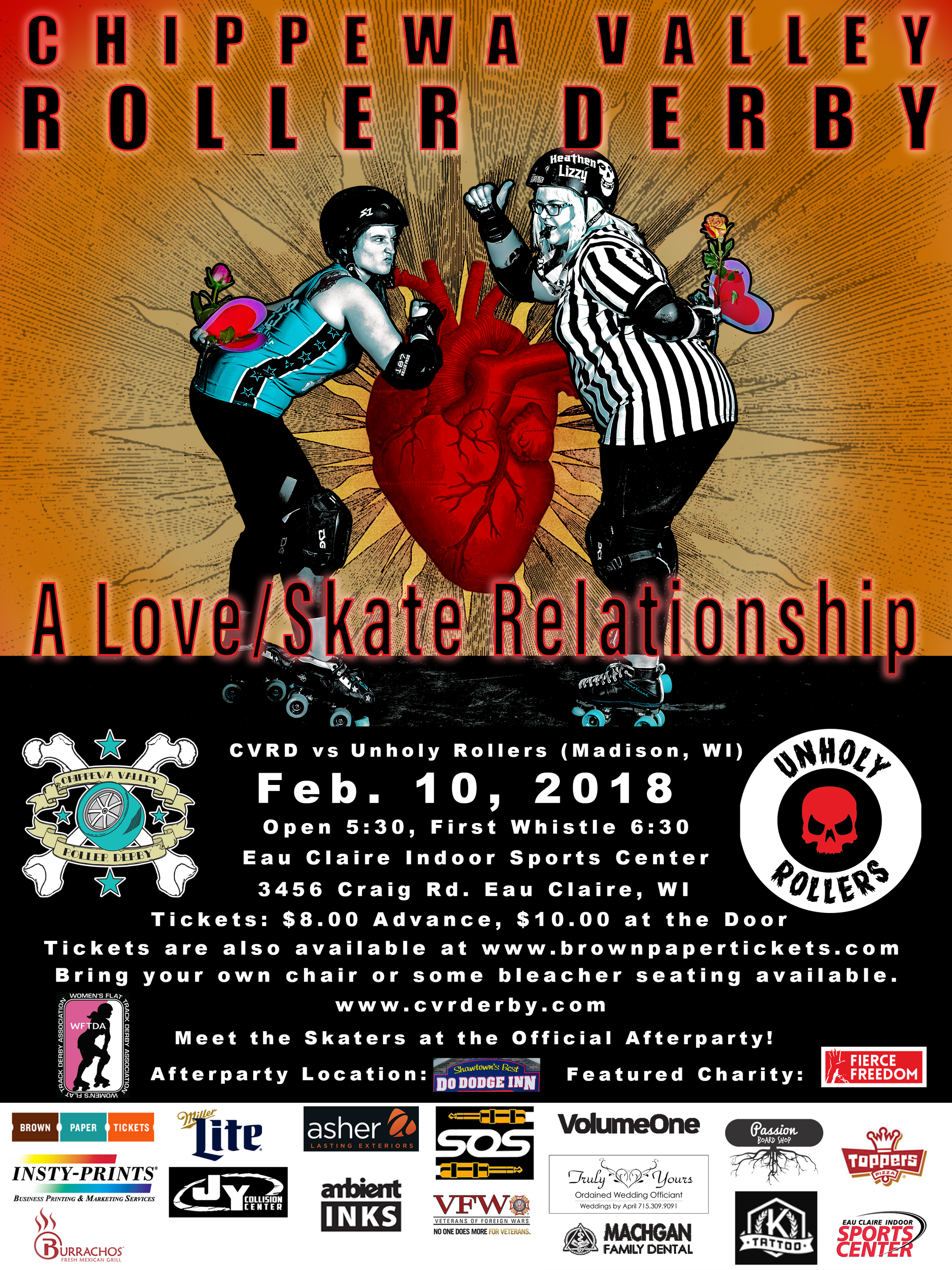 CVRD February 2018 Bout Poster