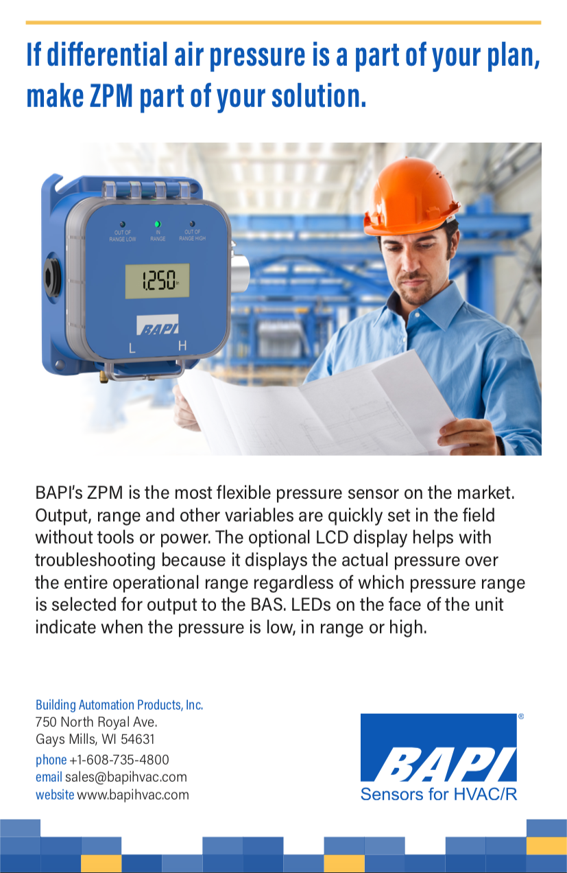 BAPI ZPM Sensor Shipping Stuffer