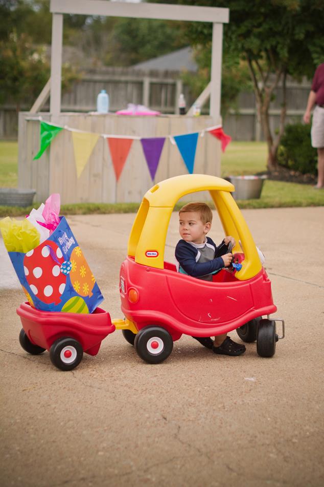 I love that Levi drove his present up to Katie Wynn!