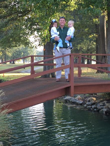 Daddy and his littlest two.