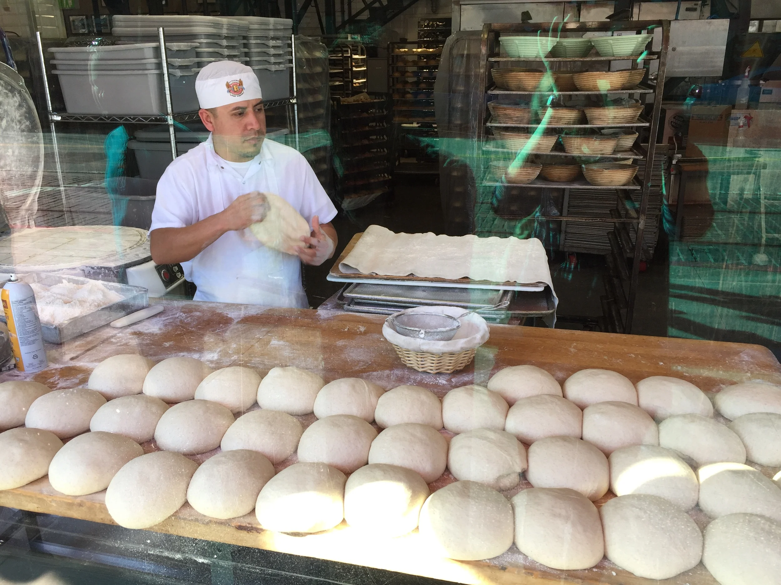 There are speakers that allow them to hear what you say so don't get caught talking bad about the baker!