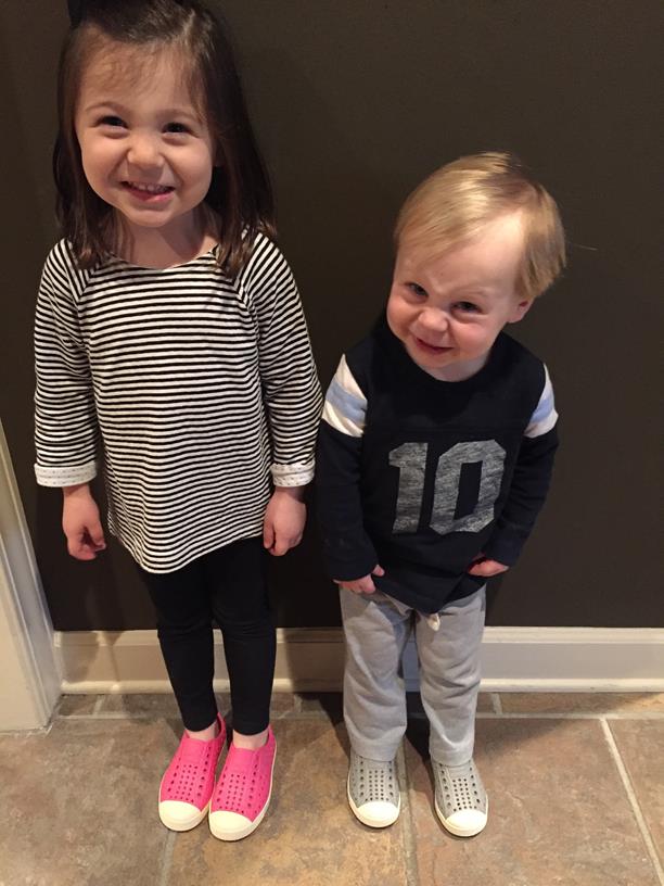 Wearing new shoes!