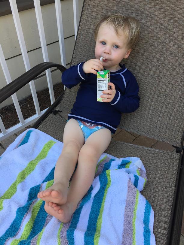 Thomas is a pro at vacationing. 