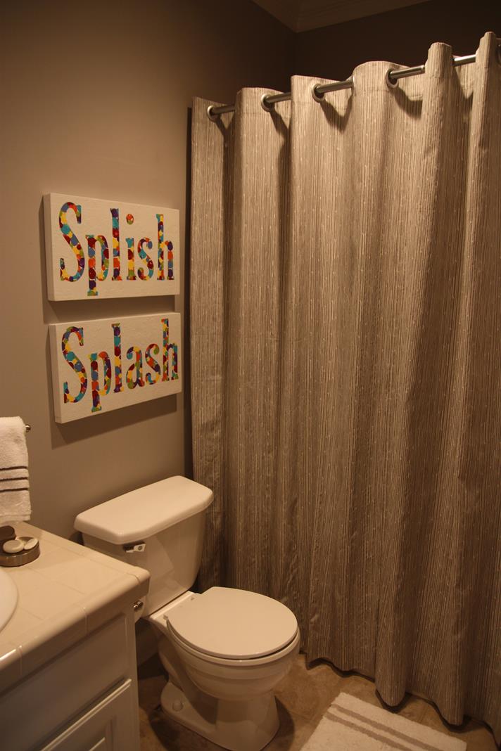 Coed Bathroom The Abundant Life Project, Splish Splash Shower Curtain