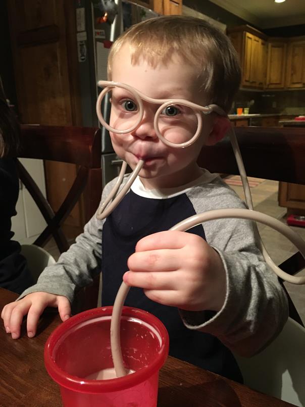 Chocolate milk goggles!