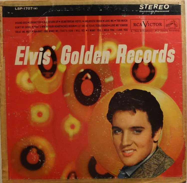 This is the actual first Elvis album Tony's parents brought for him.