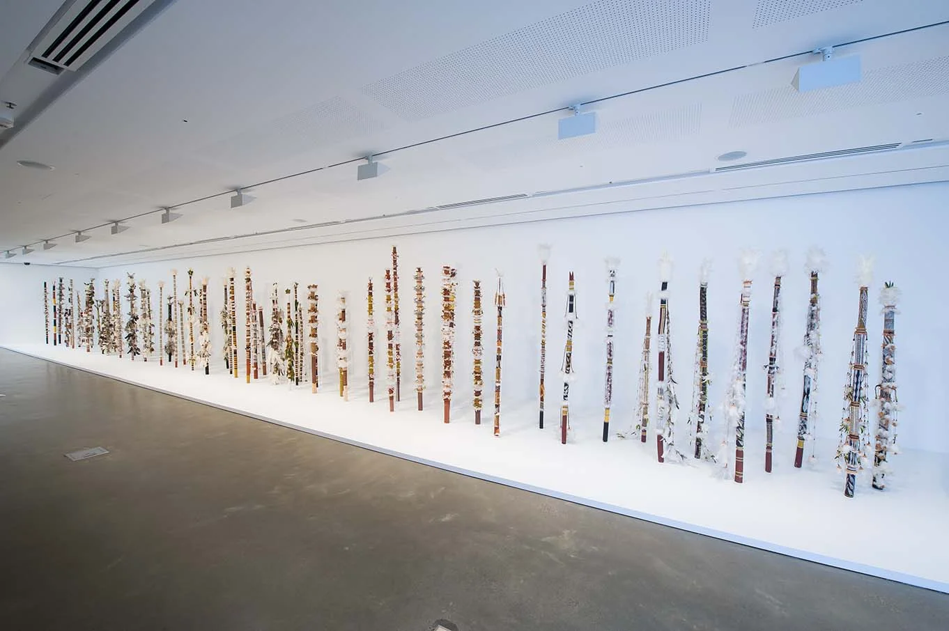 Installation Images: Bamnumbirr featured in My Country I Still Call Australia Home: Contemporary Art From Black Australia, Gallery of Modern Art, Brisbane. Image courtesy Queensland Art Gallery|Gallery of Modern Art.