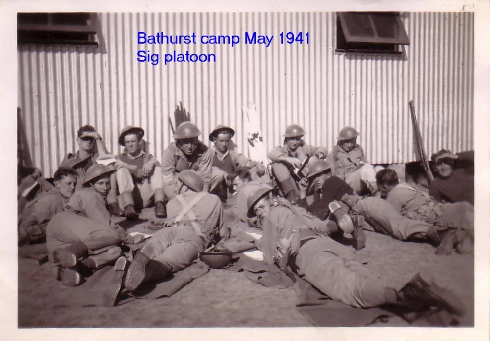 Bathurst Camp May 1941 Sigs Platoon