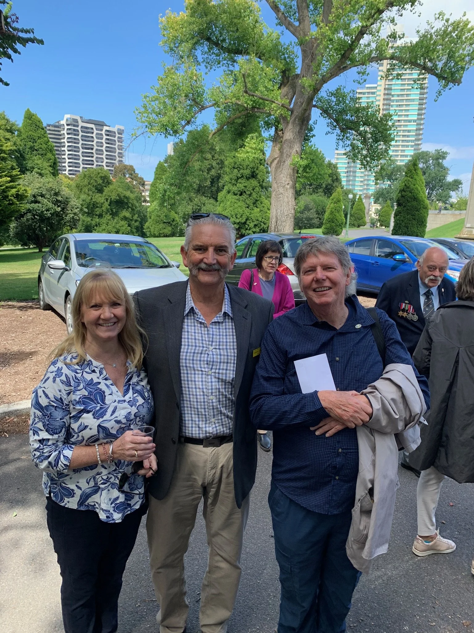 Leigh and Andrew Coffey, and Vincent Tuck