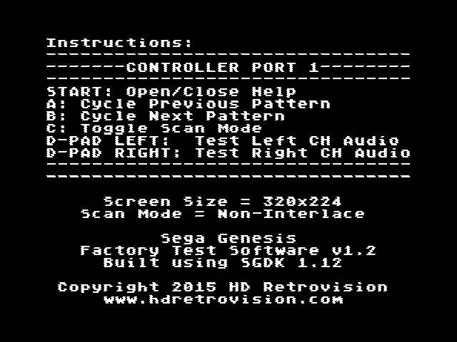 Display device sensitive to sync jitter. Static text screen.